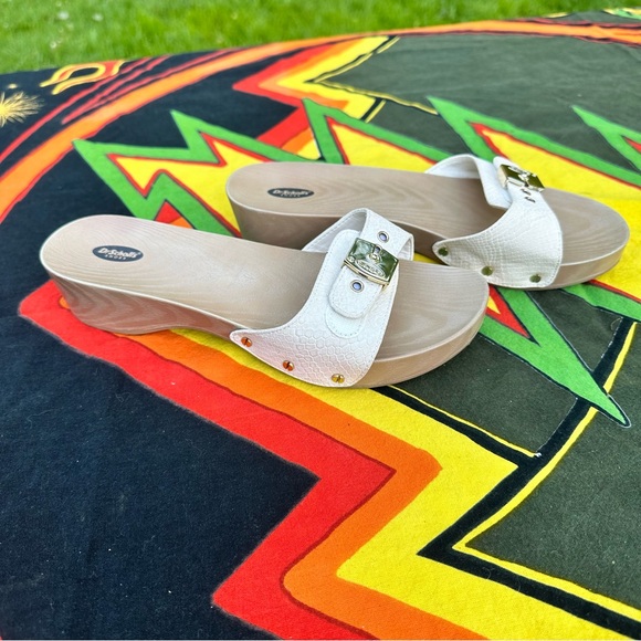 Dr Scholls Classic White Sandals Size 7m - Picture 3 of 7